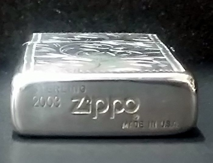 画像: zippo SLIM 純銀 #1500 2003年製造 新品未使用