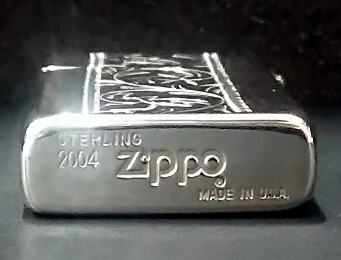 画像: zippo SLIM 純銀 #1500 2004年製造 新品未使用
