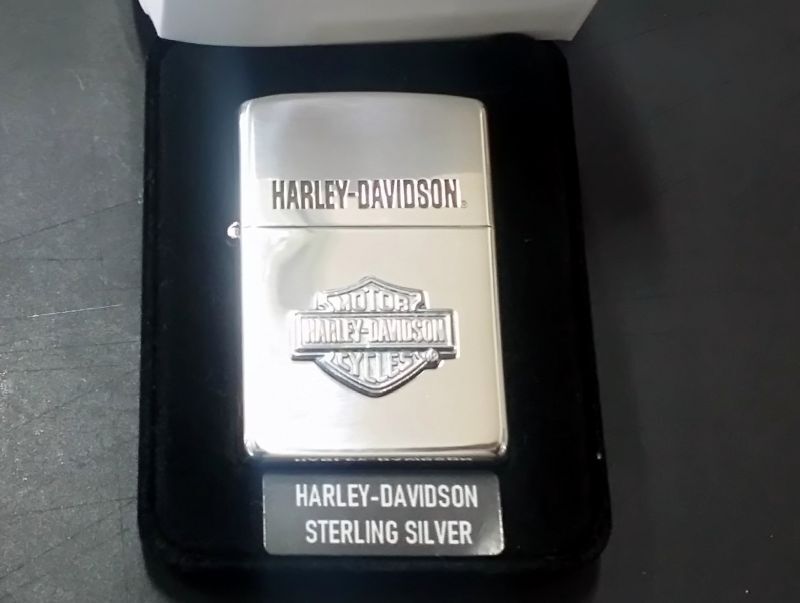 画像: zippo HARLEY-DAVIDSON 純銀 2020年製造 新品未使用