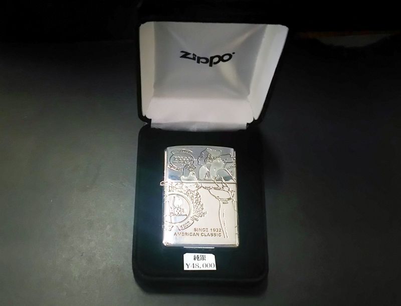 画像: zippo WINDY スターリングシルバー 純銀 4面 2020年製造 新品未使用