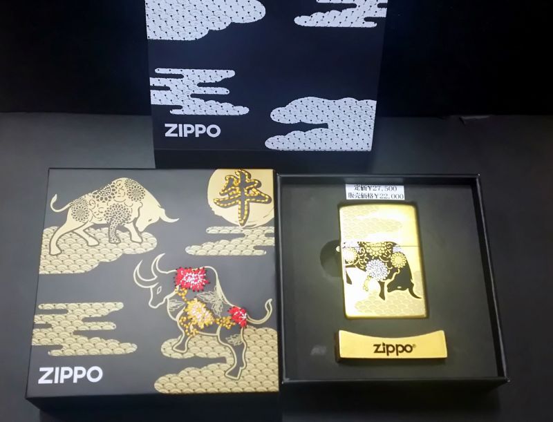 画像: zippo 牛 和柄 2020年製造 新品未使用