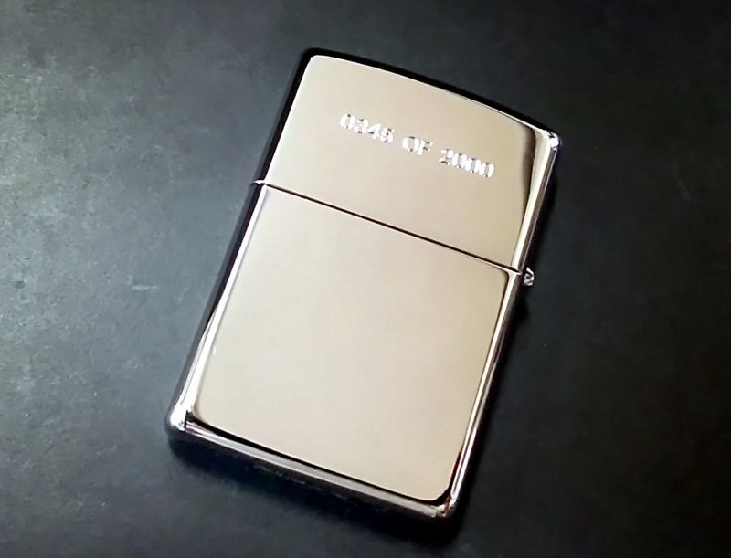 画像: zippo WINDY シルバープレート 限定品 0345 OF 2000 1995年製造 新品未使用