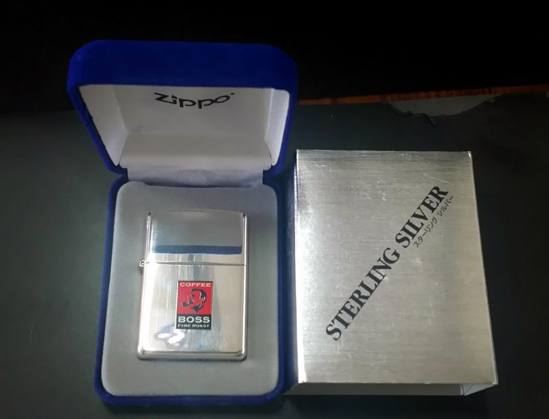 画像: zippo スターリングシルバー BOSS 2002年製造 新品未使用