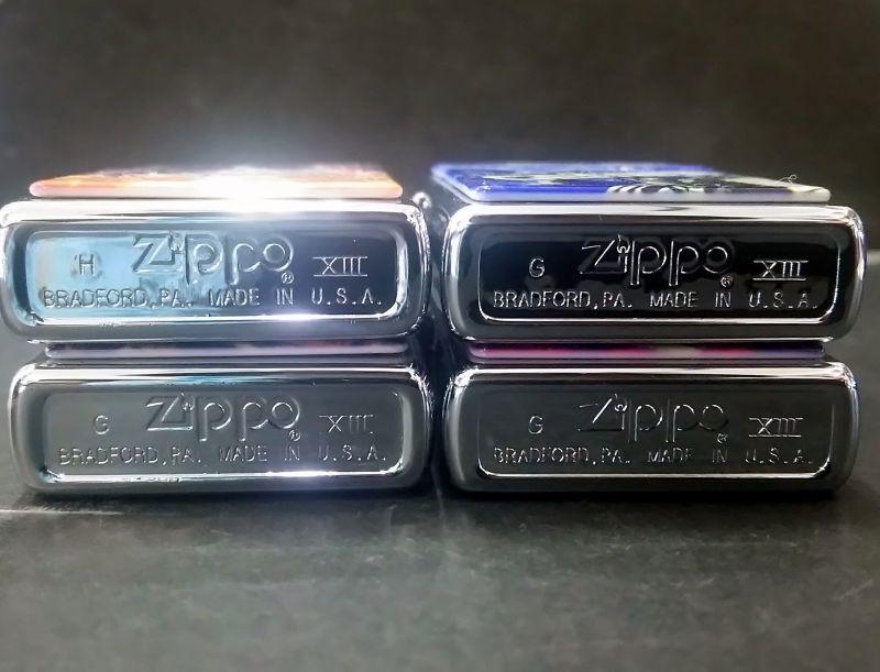 画像: zippo 4個セット 宇宙計画 No.01802/10000 1997年製造 新品未使用