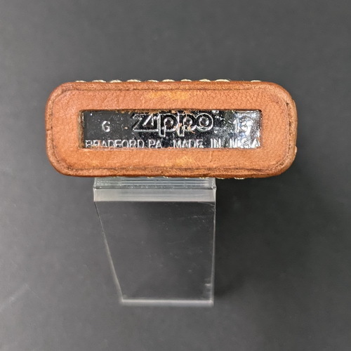 画像: zippo2013年製造革巻未使用 [Z-r-175］