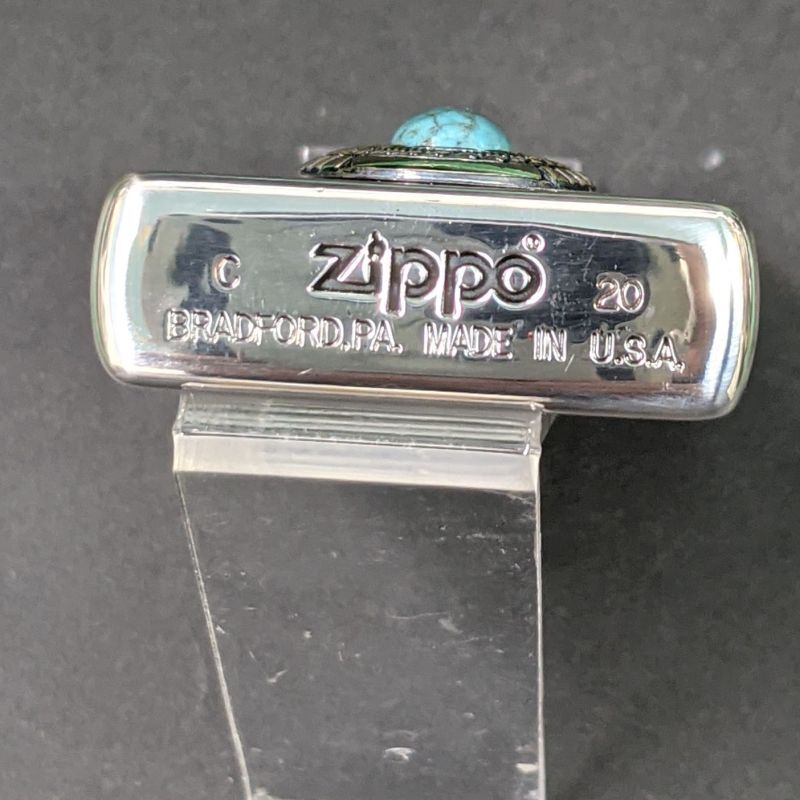 画像: zippo 2020年ターコイズ・シリアル番号入新品未使用 [Z-r-209］