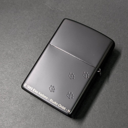 画像: zippo 2021年製造スタジオ ジブリ 魔女の宅急便 ジジ メタル マットブラック新品未使用 [Z-r-240］