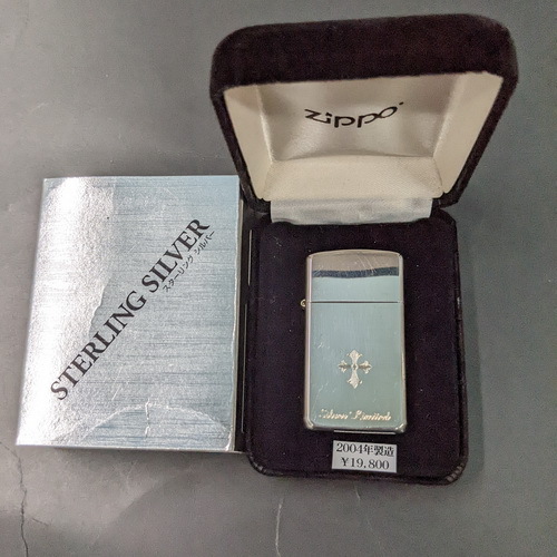 画像1: zippo2005スターリングシルバー・未使用 