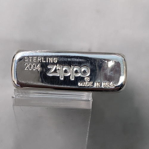 画像: zippo2004スターリングシルバー・サイドカット未使用 