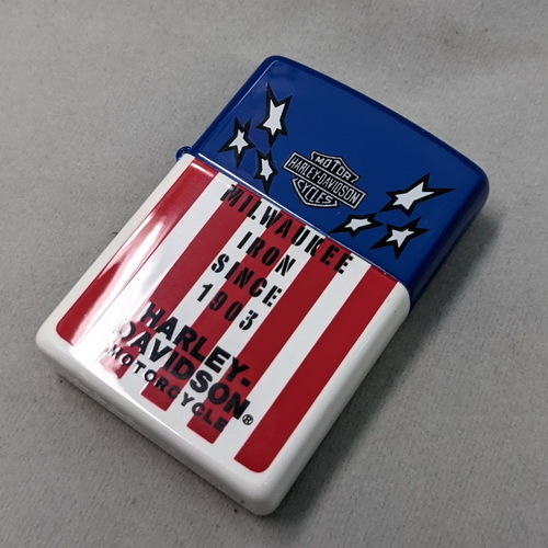 画像: zippo2000ハーレーダビッドソン両面加工未使用 