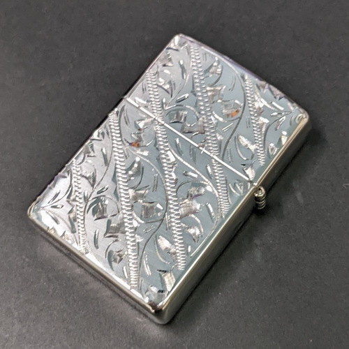 画像: zippo2021年両面手彫りスタリーングシルバー新品未使用 