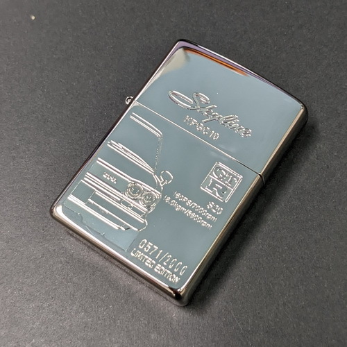 画像: zippo1999年スカイラインGTR限定　0571/2000ストラップ付き神新品未使用 