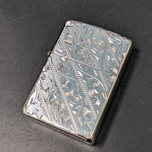 画像: zippo2021年両面手彫りスタリーングシルバー新品未使用 