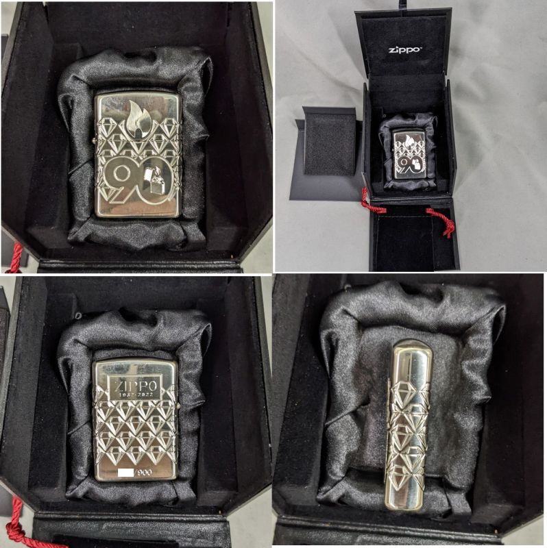 画像: 希少品ZIPPO☆90周年世界限定900個スターリングシルバー・Ｔシャツ付き