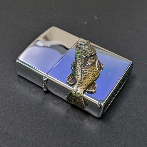 画像: zippo2000年ブラックバス新品未使用