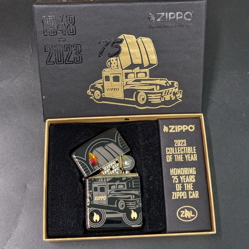 画像1: zippo2023年75YEARS OF THE ZIPPO CAR新品未使用 