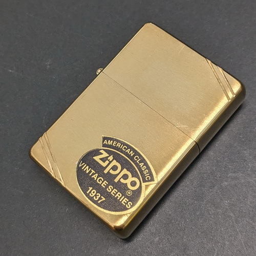 画像1: zippo1989年フラットップ・サテーナ新品未使用 