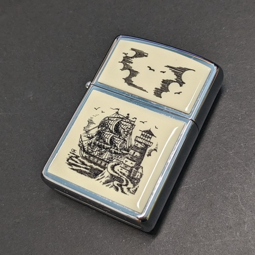 画像1: zippo1989年新品未使用 両面加工