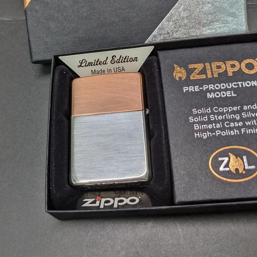 画像: zippo2023年限定Solid Copper and Solid Sterling Silver新品未使用 