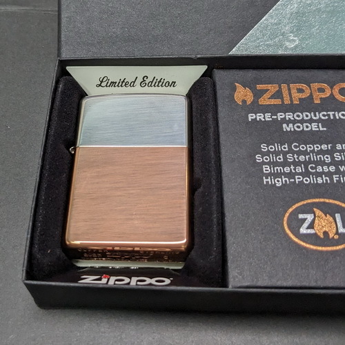 画像: zippo2023年限定Solid Copper and Solid Sterling Silver新品未使用 