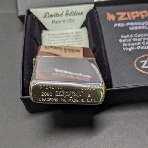 画像: zippo2023年限定Solid Copper and Solid Sterling Silver新品未使用 