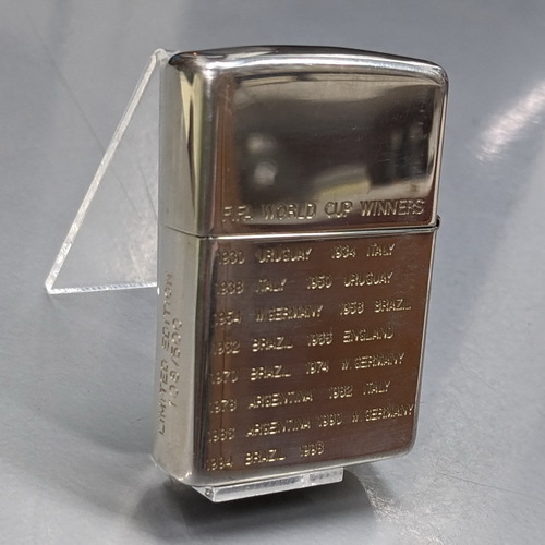 画像: zippo1997年フランスワールドカップ限定スターリングシルバー新品未使用 