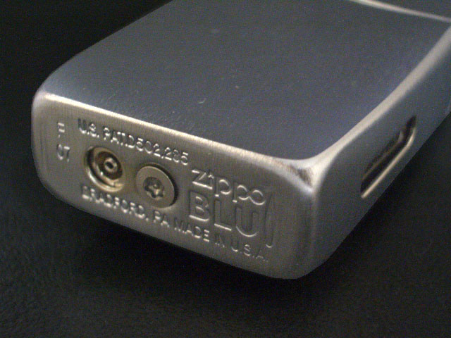 画像: zippo BLU ガスライター VERTICAL CHROME 30001