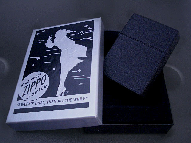 画像: zippo 1935 REPLICA  ブラッククラックル Bottom Black