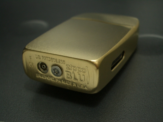 画像: zippo BLU ガスライター VERTICAL GOLD 30002