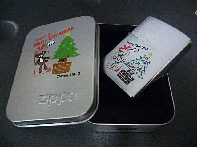 画像: zippo 「zippo-LAND G.」オリジナル X'mas Wフェイス 50個限定 2005年製造