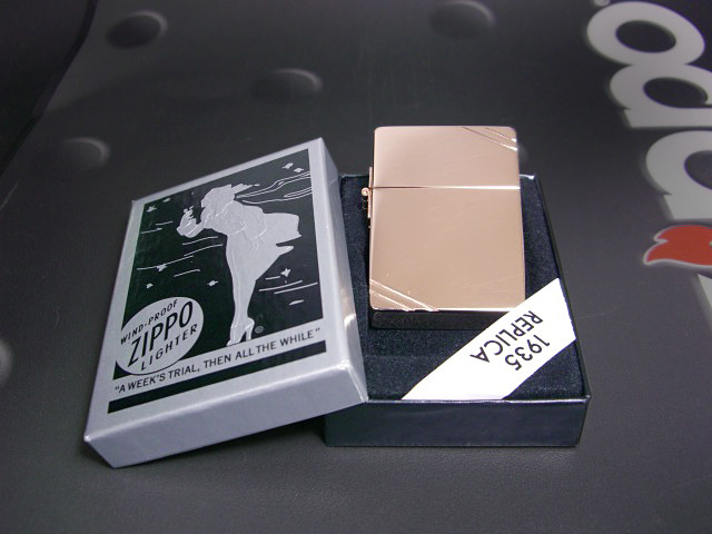 画像: zippo 1935REPLICA ベーシックシリーズC ピンクゴールド