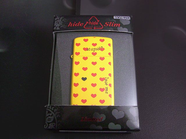 画像: zippo hide スリム No.1 Yellow Heart