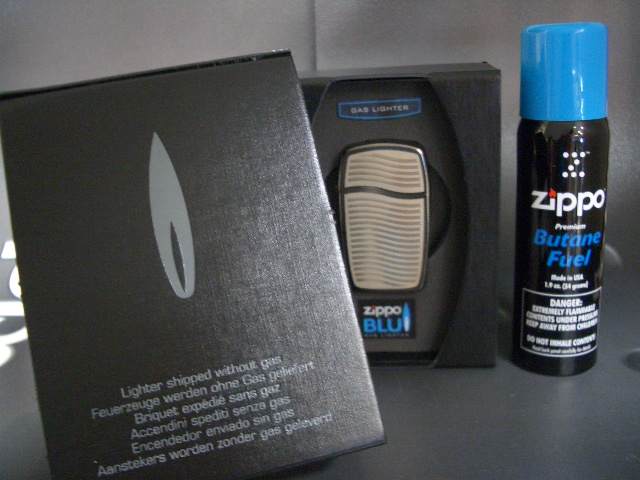 画像: zippo BLU ガスライター CHANNELED 30032