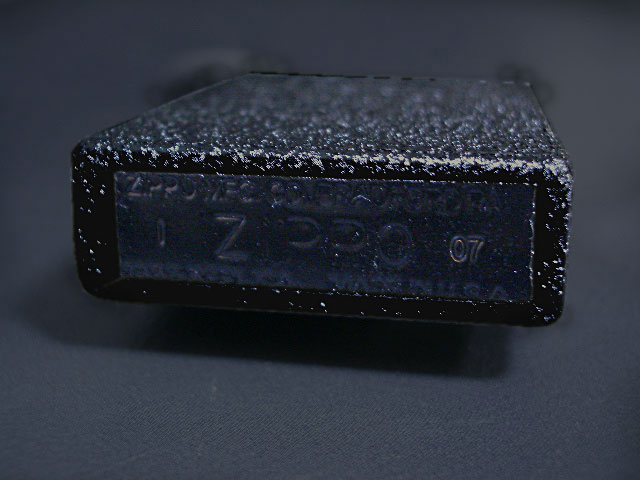 画像: zippo 1935 REPLICA  ブラッククラックル Bottom Black