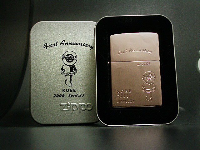 画像: zippo Hard Rock CAFE First ANNIVERSARY KOBE 2000年製造