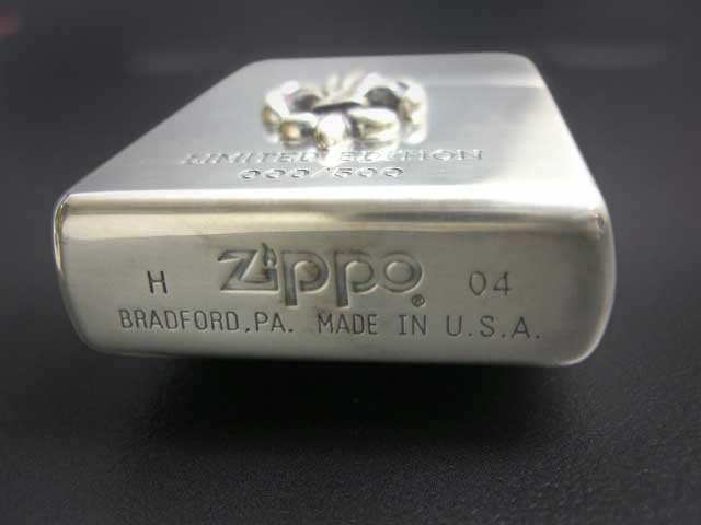 画像: zippo #250 ユリ シリアルナンバー 000/500