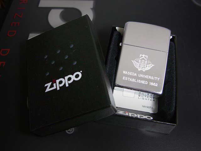 画像: zippo 1984年製造　早稲田大学　