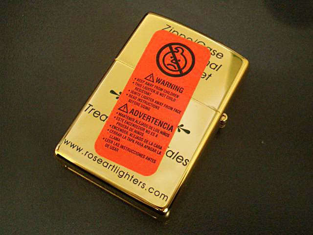 画像: zippo ROSEART 2006'SWAP MEET記念 100個限定 GOLD PLATE