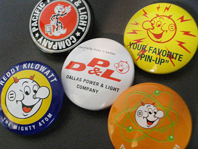 画像: REDDY KILOWATT 缶バッチ 5個セット