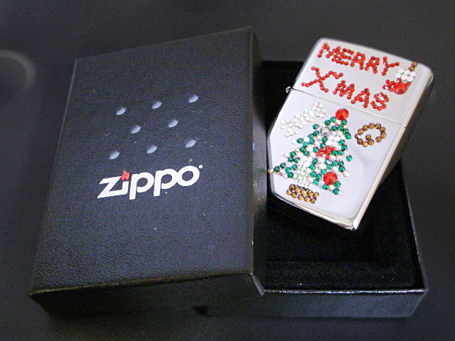画像: zippo 「zippo-LAND G.」オリジナル 2008年 X'mas スワロフスキーツリー 手作り