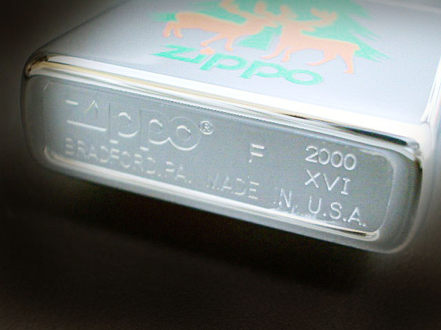 画像: zippo X'mas #250 プリント トナカイ 2000年製造